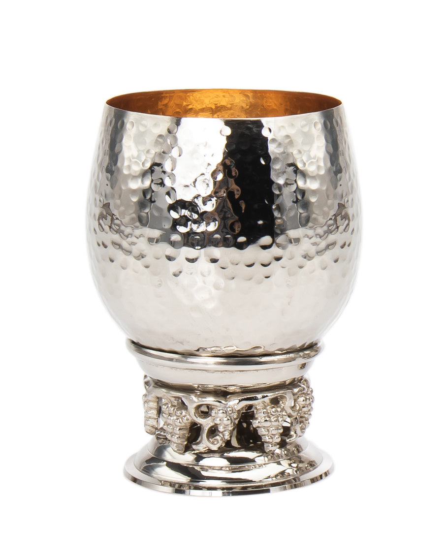 Picture of Godinger 57500 8 oz Hammered Grape Cup - Stainless & Gold
