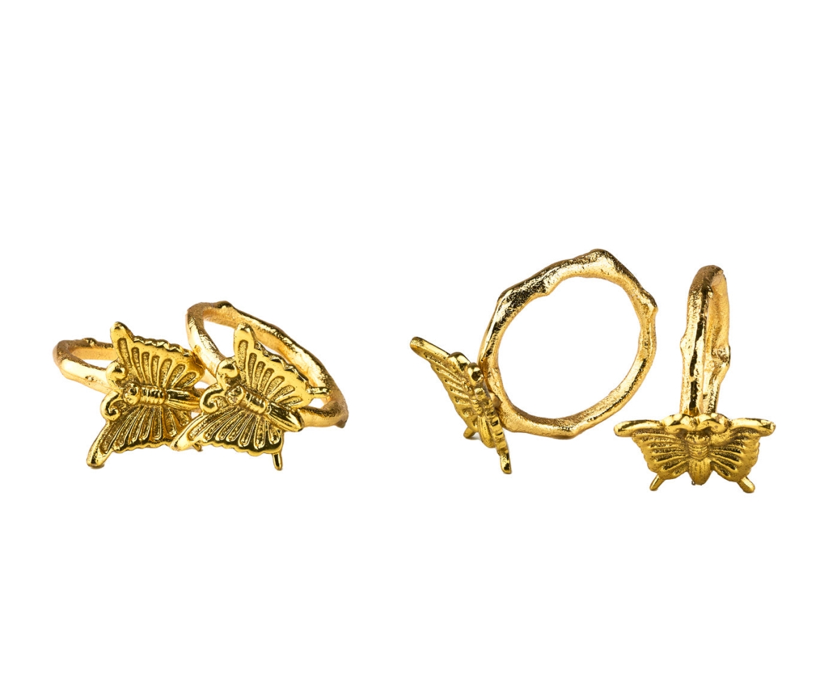 Butterfly Napkin Ring - Set of 4