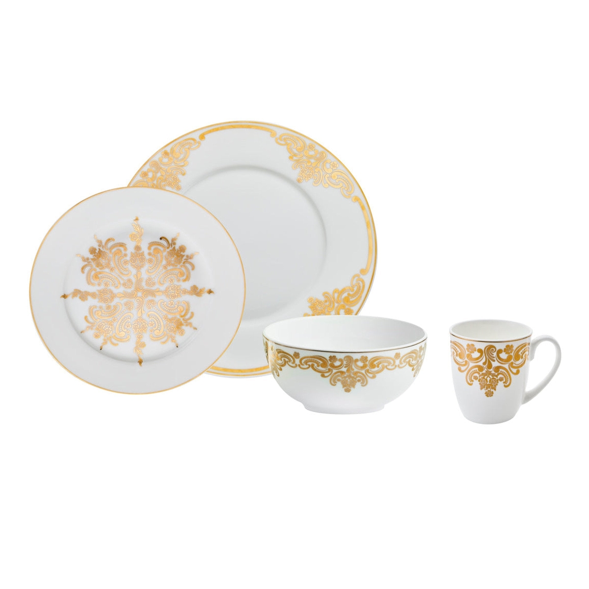 20th Century Baroque Dinnerware Set - 16 Piece