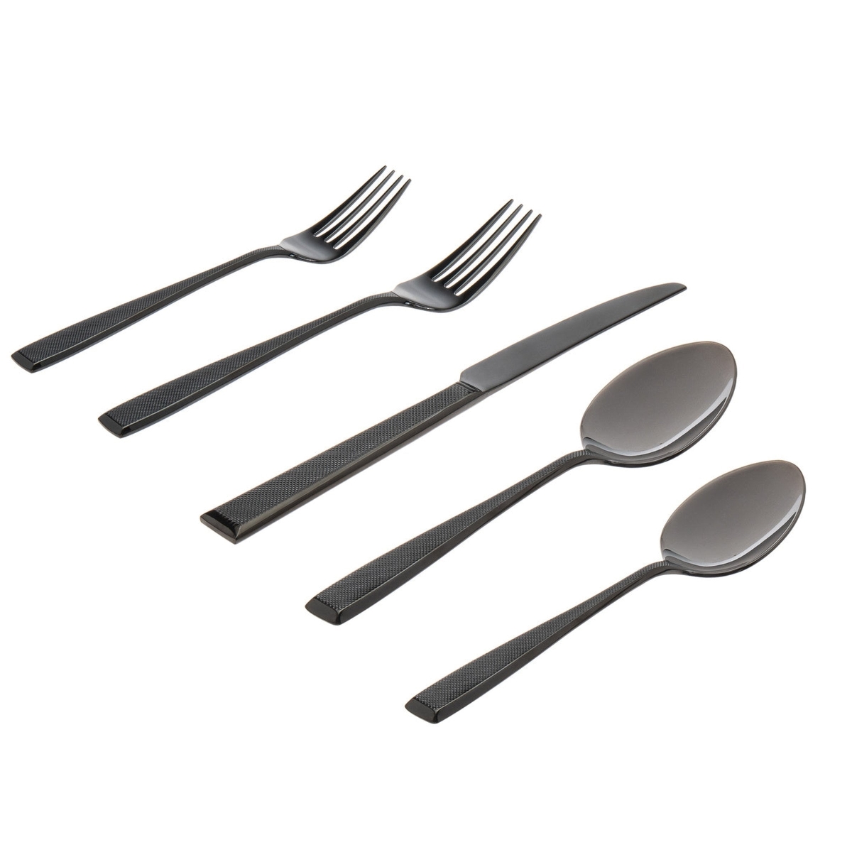 Picture of Godinger 84302 18 by 10 Titanium Ingot Flatware Set - 20 Piece