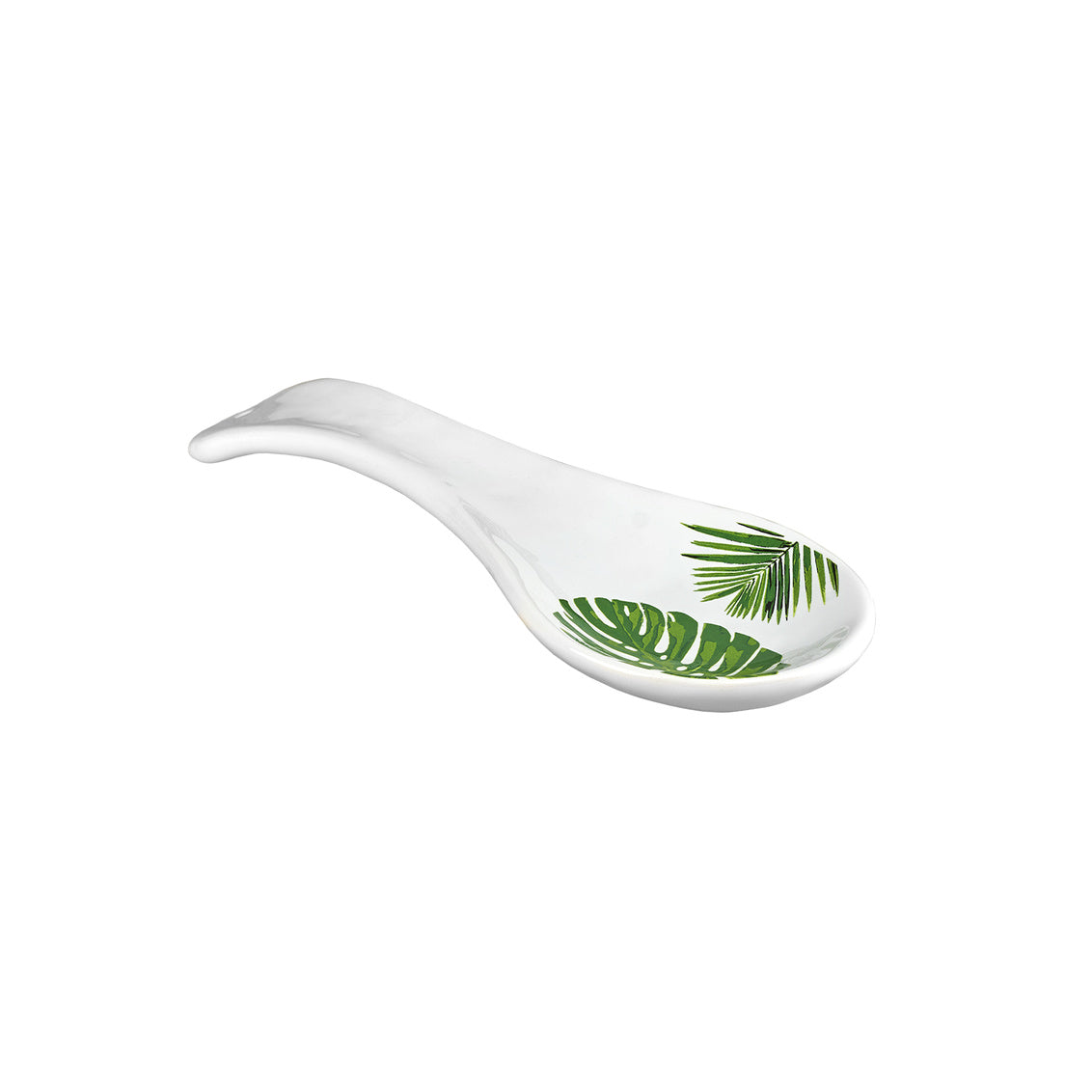Picture of Godinger 13934 Palm Leaf Ceramic Spoon Holder