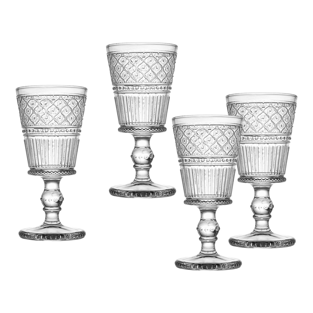 Claro Wine Goblets, Clear - Set of 4