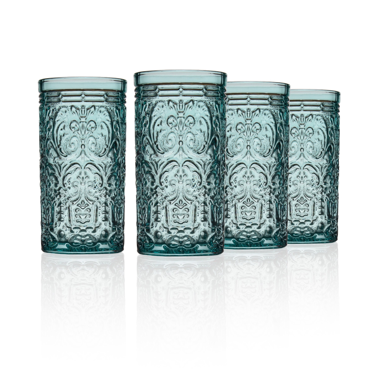 Jax Highball Glass, Seafoam - Set of 4