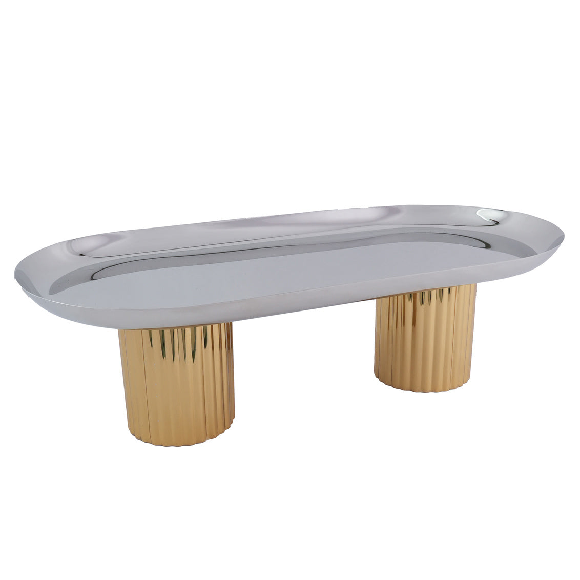 Picture of Godinger 50916 Guilded Oval Footed Platter