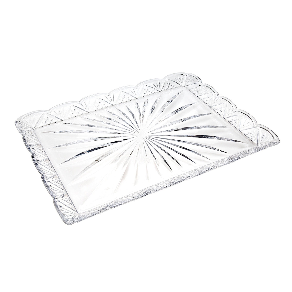 R4-25410 12 x 8 in. Dublin Scalloped Tray