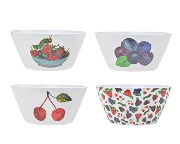 12490 6 in. World of Eric Carle Melamine Bowls - Set of 4