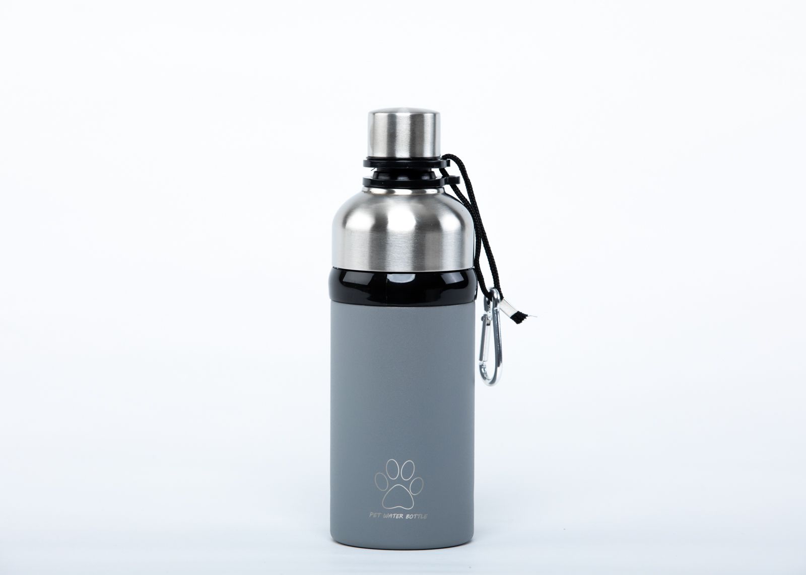 Picture of Good Life Gear SF6035-5 PC Grey 16 oz BPA Free Travel Water Bottle for Pets, Powder Coat Grey 
