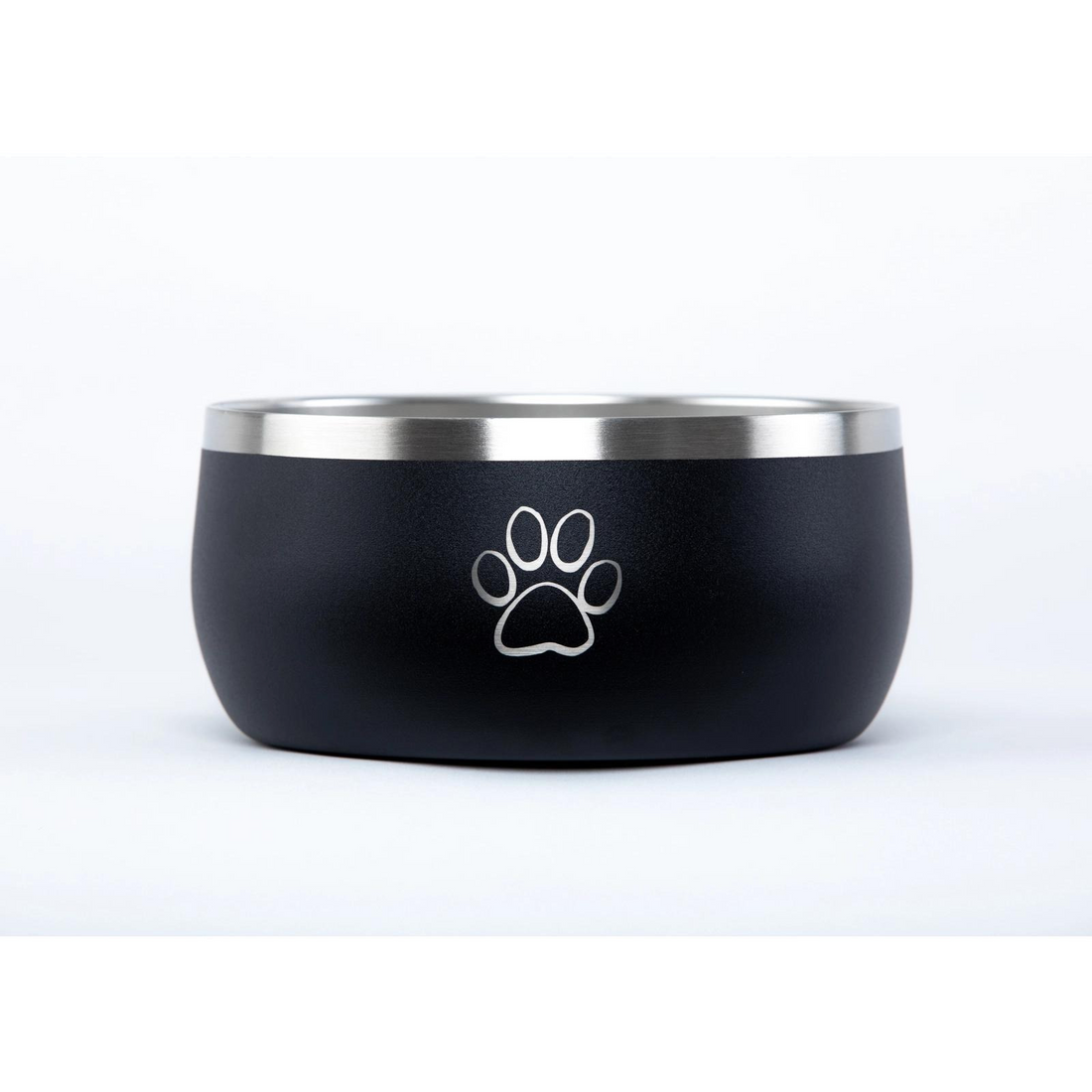 Picture of Good Life Gear SF7010 M Black 34 oz Double Wall Stainless Steel Pet Bowl, Powder Coat Black - Medium