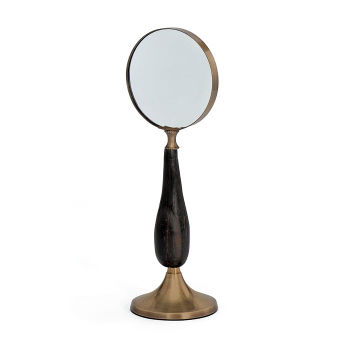 Picture of Go Home 19724 11 x 4 in. Dia. Brass Stand Up Magnifying Glass