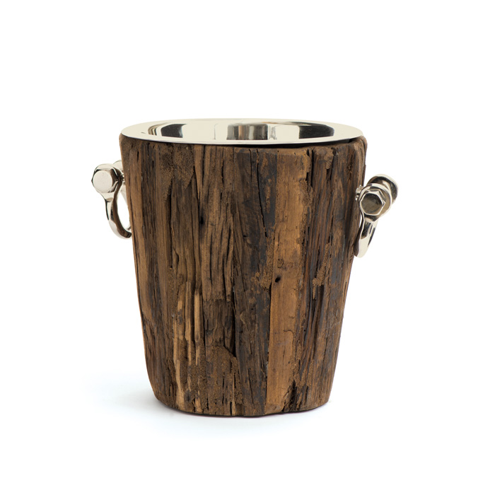 Picture of Go Home 20084 12 x 10 in. Dia. Byram Ice Bucket&#44; Polished & Natural