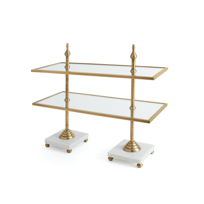 Picture of Go Home 20187 22 x 27 x 11 in. Valencia Cake Stand, Antique Brass