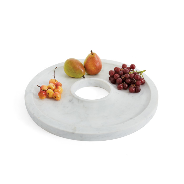 Picture of Go Home 21730 Hors Doeuvre Platter Natural Polished Marble