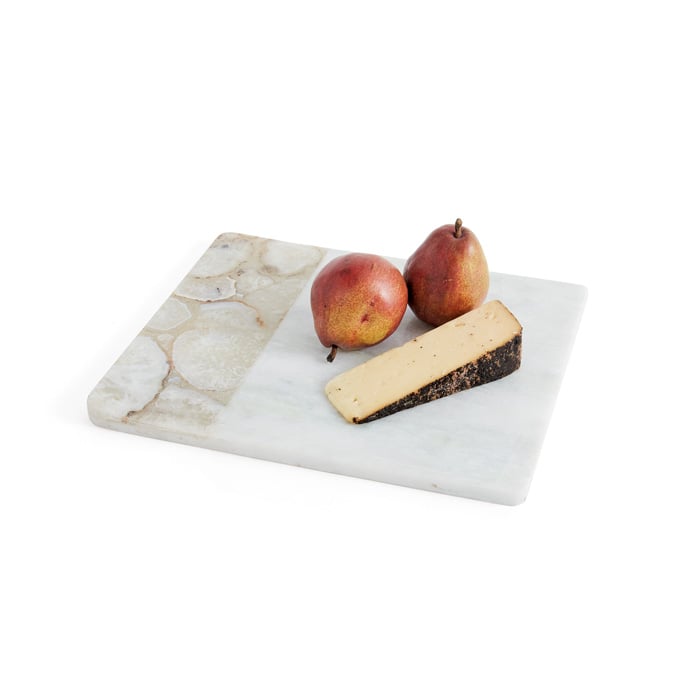 Picture of Go Home 21770 13 x 10.75 D in. Barclay Cheese Board Natural Polished Marble & Agate