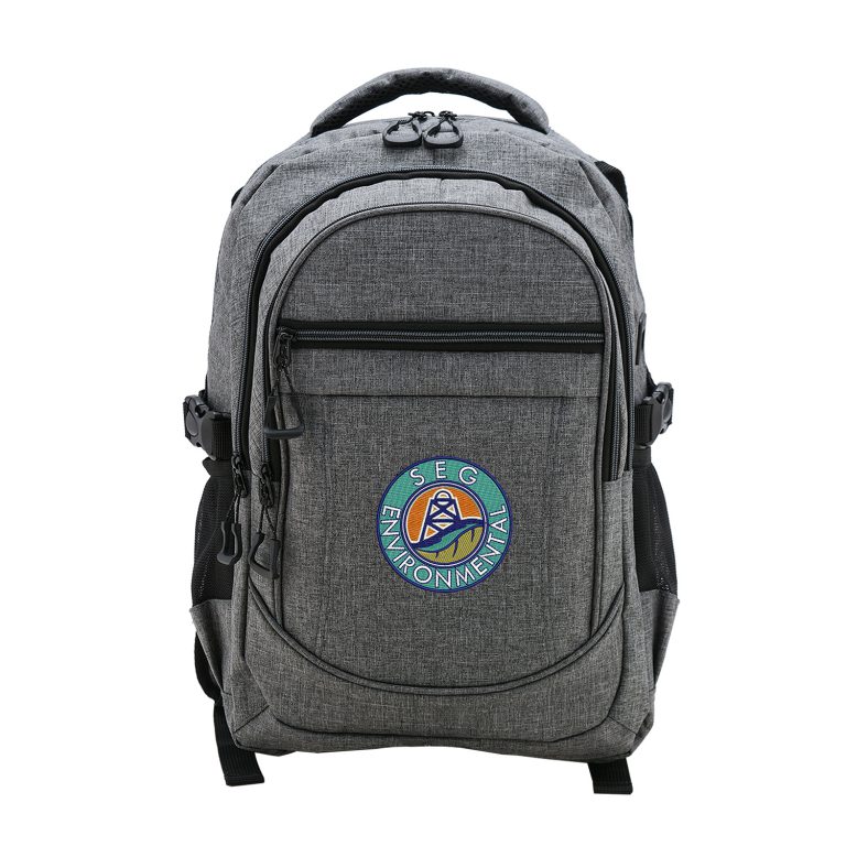 GP00048BG 19 in. On the Go Backpack with USB Port, Brush Grey