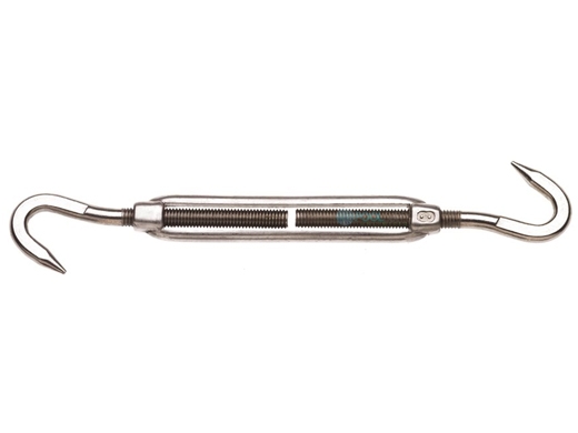 8 mm Stainless Steel Turnbuckle Euro Type Hook & Hook