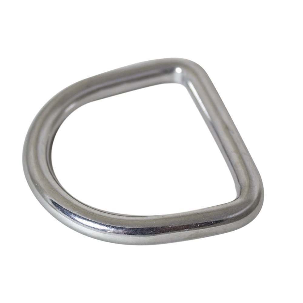 6 x 50 mm Stainless Steel D Ring