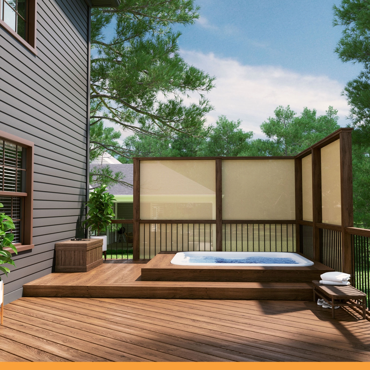 6 x 15 ft. 70 Percent UV Block Shade Fabric, Beech