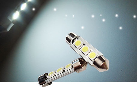 39 mm 6418 Festoon License Plates Courtesy Map Dome Lights Bulbs - White