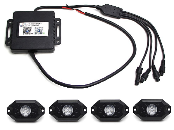 GP-HID-415-RGB Universal Underbody Rock Light RGB for Car Truck Motocyle LED Cree lamp Flood Lights
