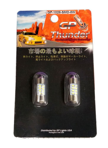 1028-SMD-8W 28 mm Festoon Map Dome Light Bulbs - White