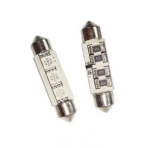 39 mm Festoon License Plates Courtesy Map Dome Lights Bulbs - Red