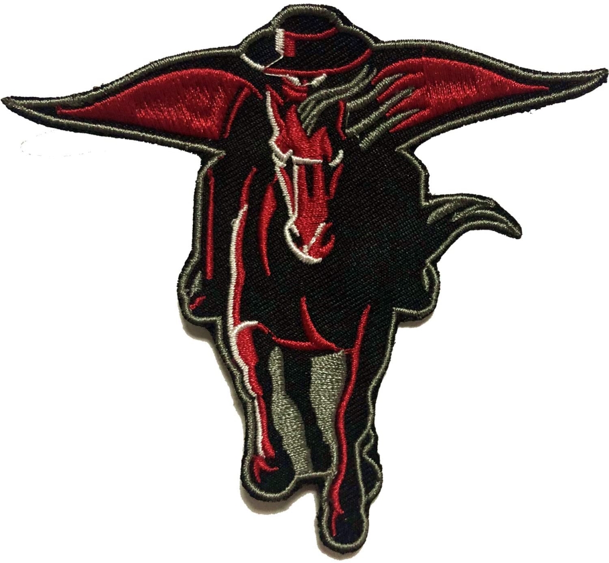 cloth hook and eye 0417-3 3.5 x 3.5 in. NCAA Texas Tech Red Raiders Texas Tech University Embroidered Patch