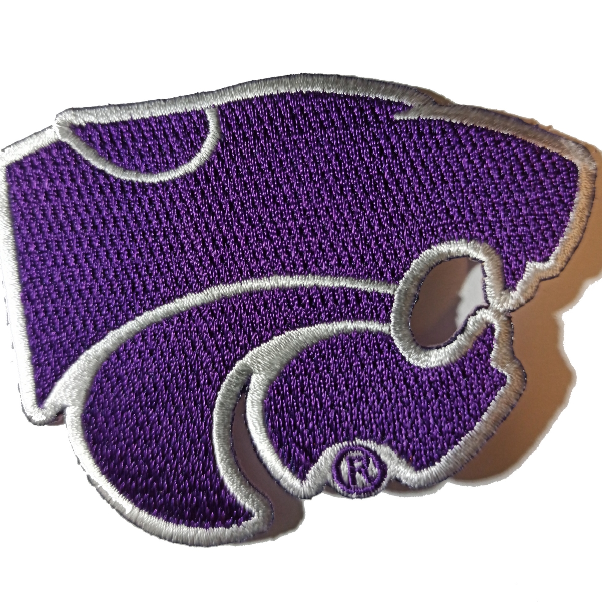 cloth hook and eye  3.15 x 2.75 in. NCAA Kansas State University Kansas State Wildcats Embroidered Patch