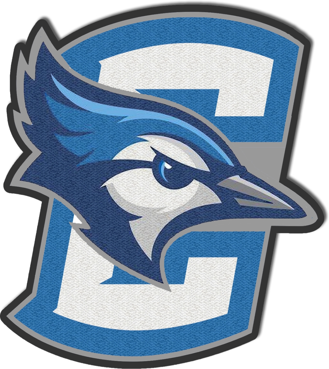 cloth hook and eye  2.75 x 3.25 in. NCAA Creighton University Creighton Bluejays Embroidered Patch