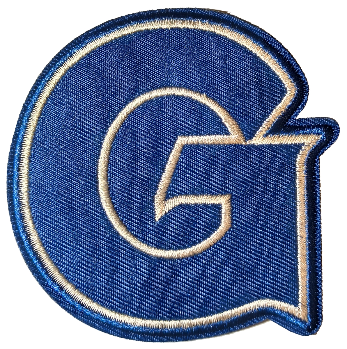cloth hook and eye 52430 3.5 in. Dia. NCAA Georgetown University Georgetown Hoyas Embroidered Patch