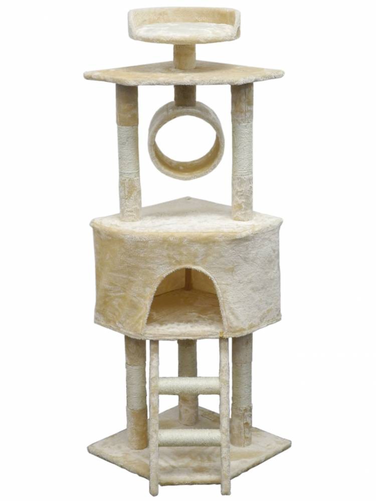 Picture of Go Pet Club HC-013 Light Weight Economical Cat Tree Furniture - Beige