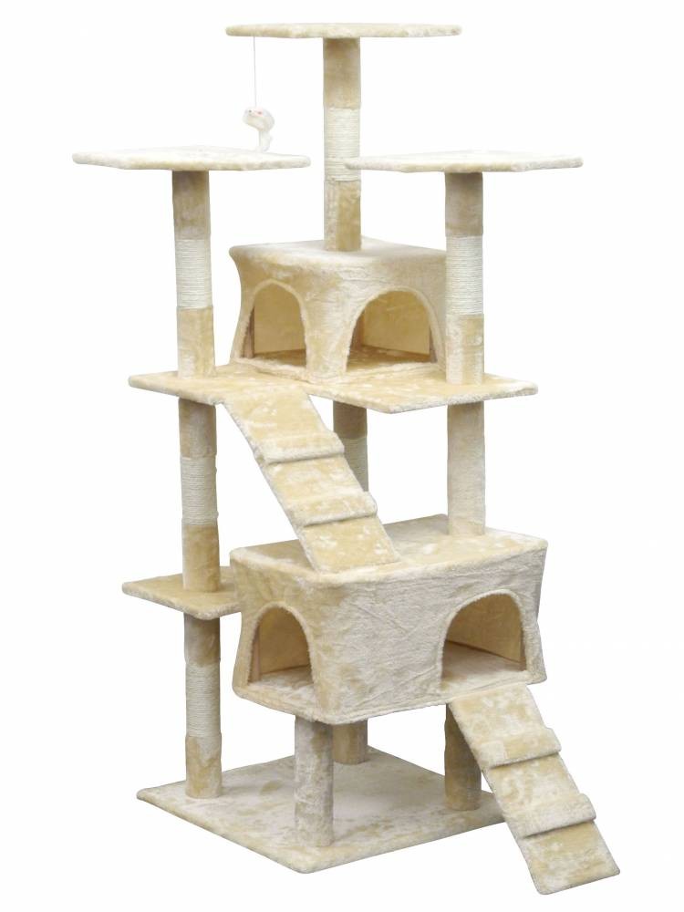 Picture of Homessity HC-001 Light Weight Economical Cat Tree Furniture, Beige
