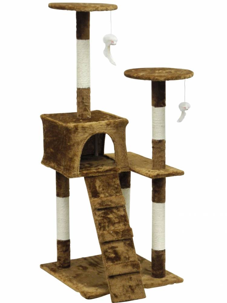Picture of Homessity HC-010 Light Weight Economical Cat Tree Furniture, Brown