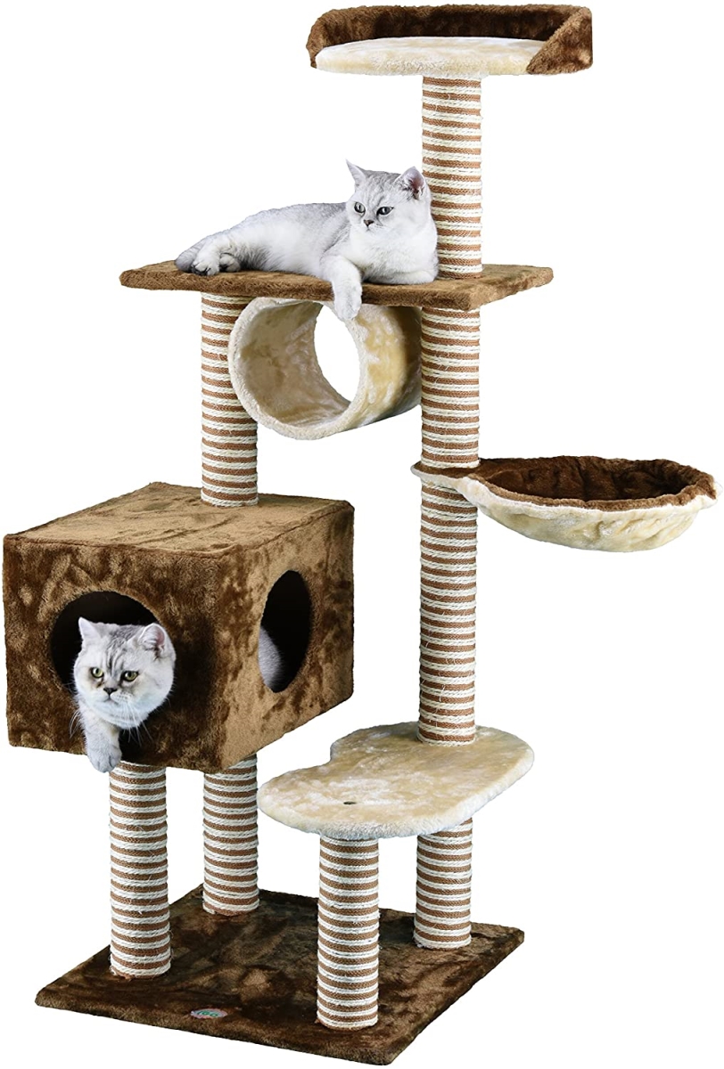 Picture of Go Pet Club F3017 56 in. Cat Tree Condo with Sisal Scratching Posts