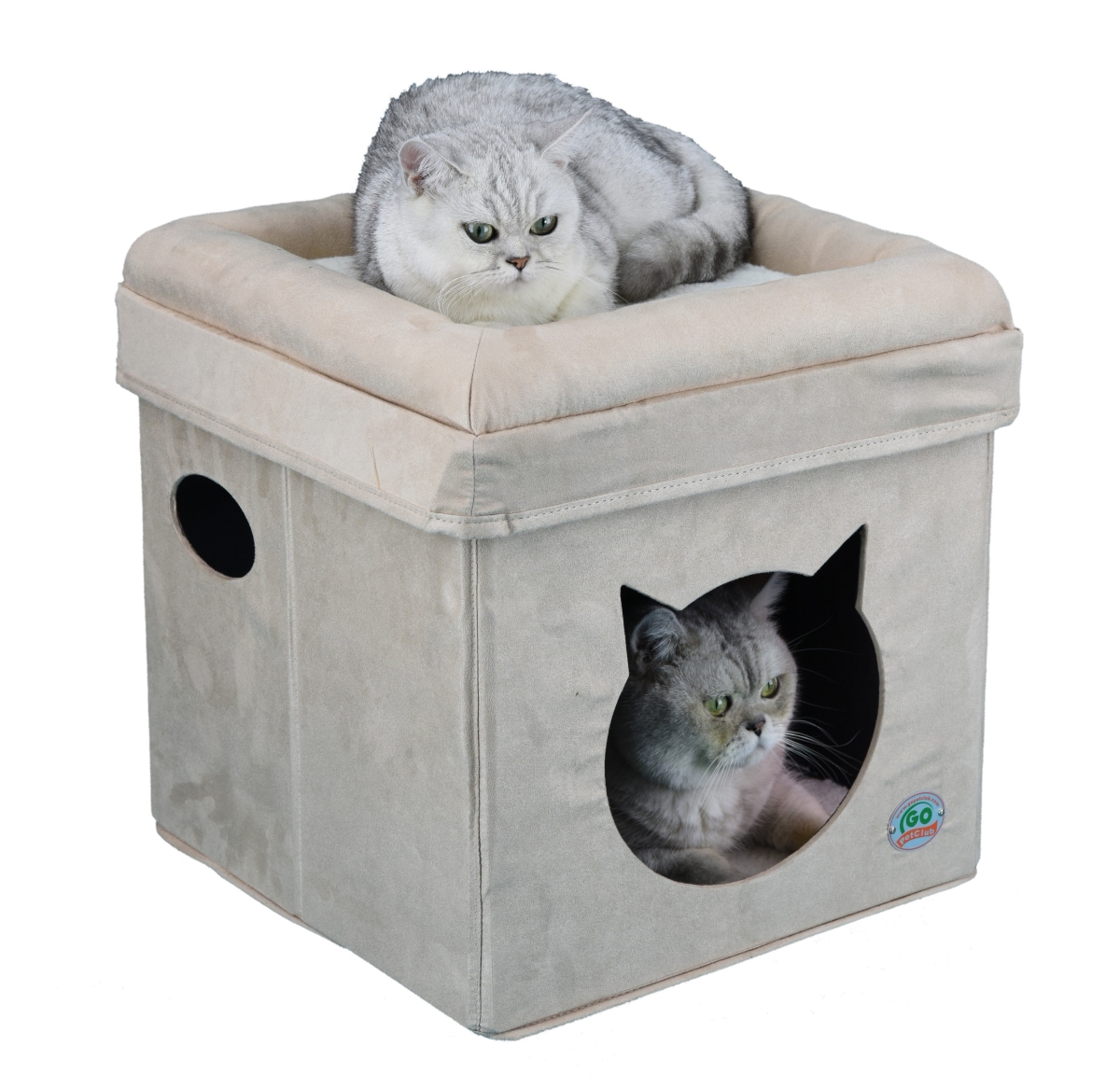 Picture of Go Pet Club F883 Cat Face Comfy Cat Cube Bed