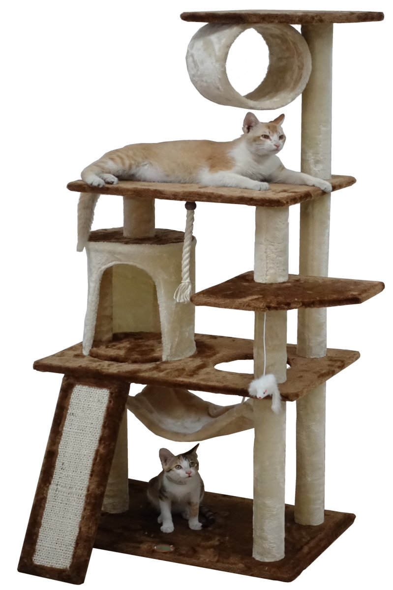 Picture of Go Pet Club F723 53 in. Kitten Cat Tree Condo with Scratching Board