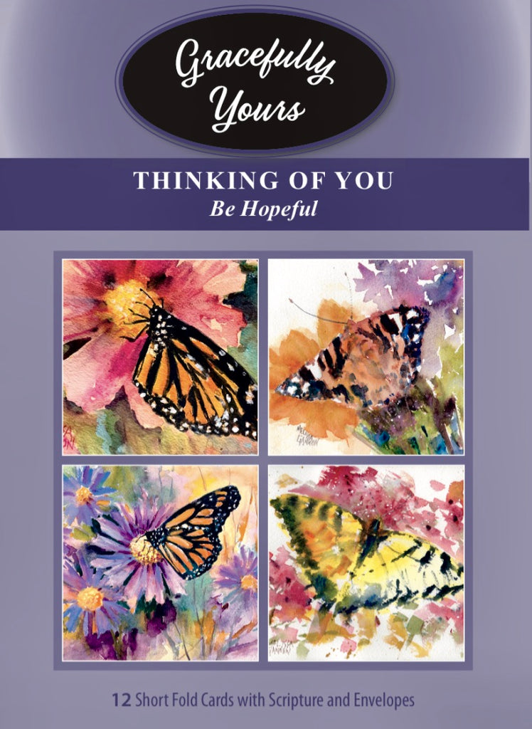 Thinking of You- Be Hopeful Featuring Watercolorist Melissa Gannon & The Passion Translation Greeting Cards