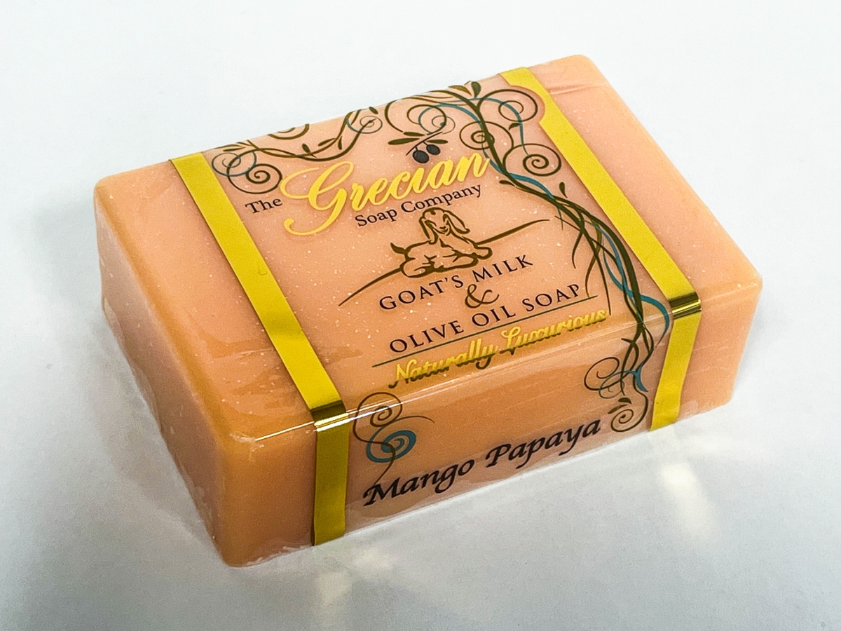 GMS-19 The Best Goat Milk Soap with Olive Oil - Mango Papaya