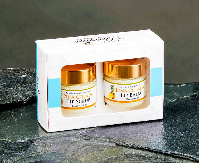 LSB-36 Ultimate Pampering Lip Scrub & Lip Balm Boxed Set - Pina Colada