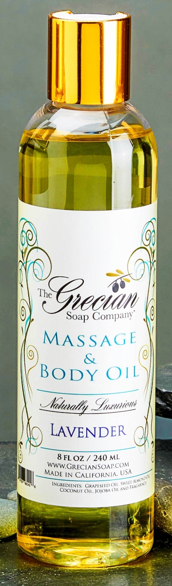 MAS-04 8 oz Massage Oil - Lavender