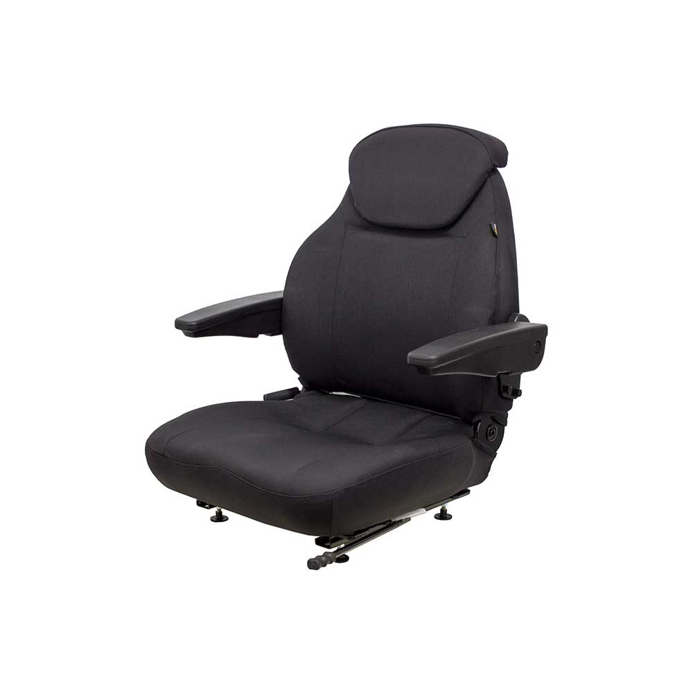 8014  | Seat Top | Armrests | Slide Rails | Black Cordura Fabric | 8014