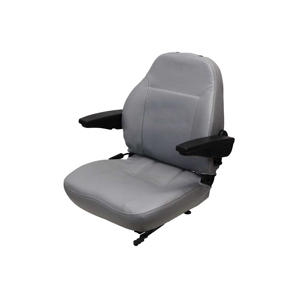 8384  | Seat Top | Armrests | Slide Rails | Gray Vinyl | 8384