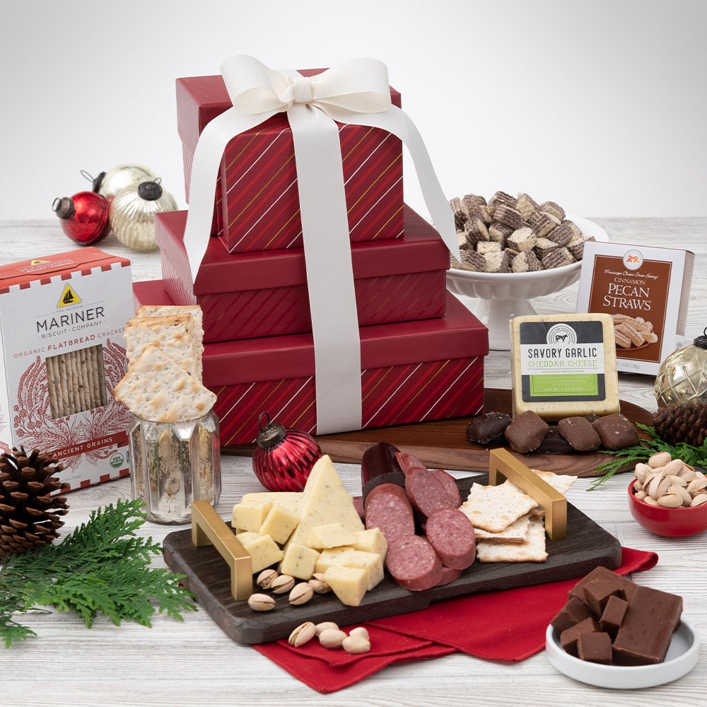 6823 Happy Holidays Gift Tower