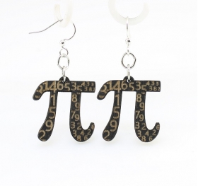 Picture of Green Tree Jewelry 1047 1.0 x 0.95 in. PI Earrings&#44; Black Satin