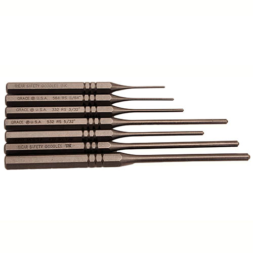 Grace USA Tools GRRS7 Steel Roll Spring Punch Set