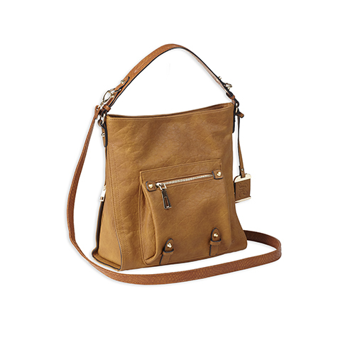 Picture of Bulldog Cases BDP-054 Hobo Anna Purse with Holster, Cognac
