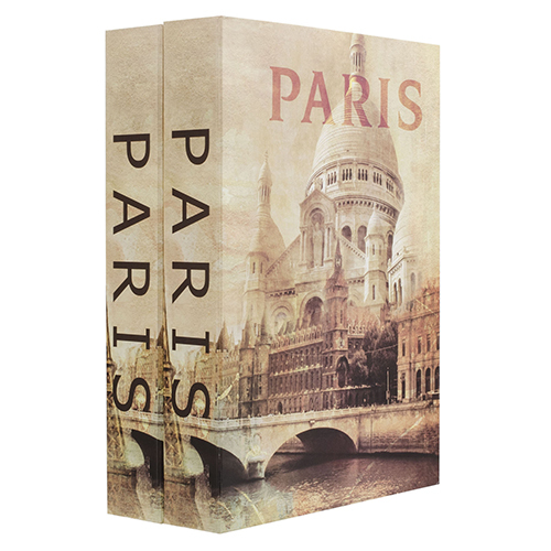 Picture of Barska Optics CB13058 Book Safe Paris To Paris Dual Book Lock Box