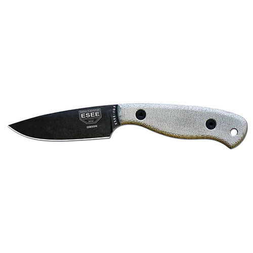 ESEE-JG3-BO Camp-Lore James Gibson JG3 Fixed 3.5 in. Plain Blade