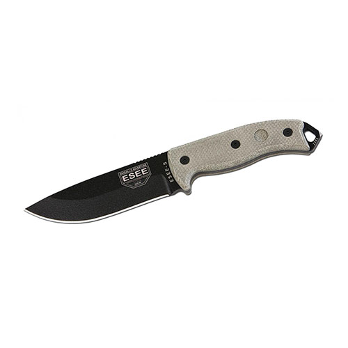 ESEE-5P-E ESEE-5 Plain Edge Black Blade