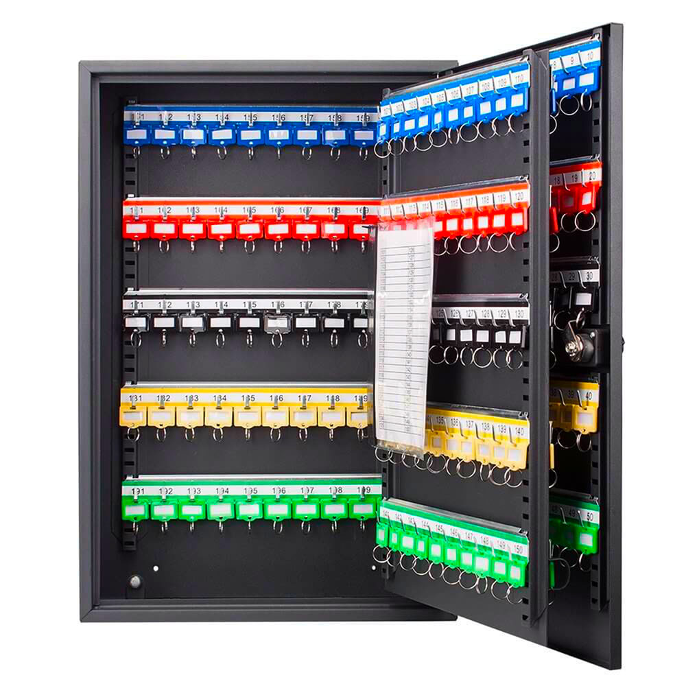 Picture of Barska Optics CB13266 Key Cabinet with Key Lock&#44; 200 Colored Key Tags