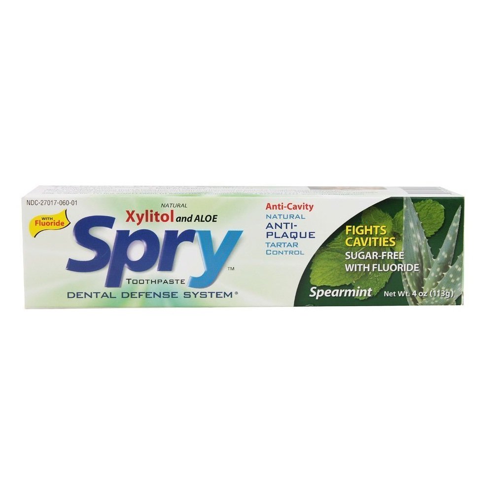 Picture of Spry KHFM00261591 Toothpaste with Flouride Spearmint, 4 oz